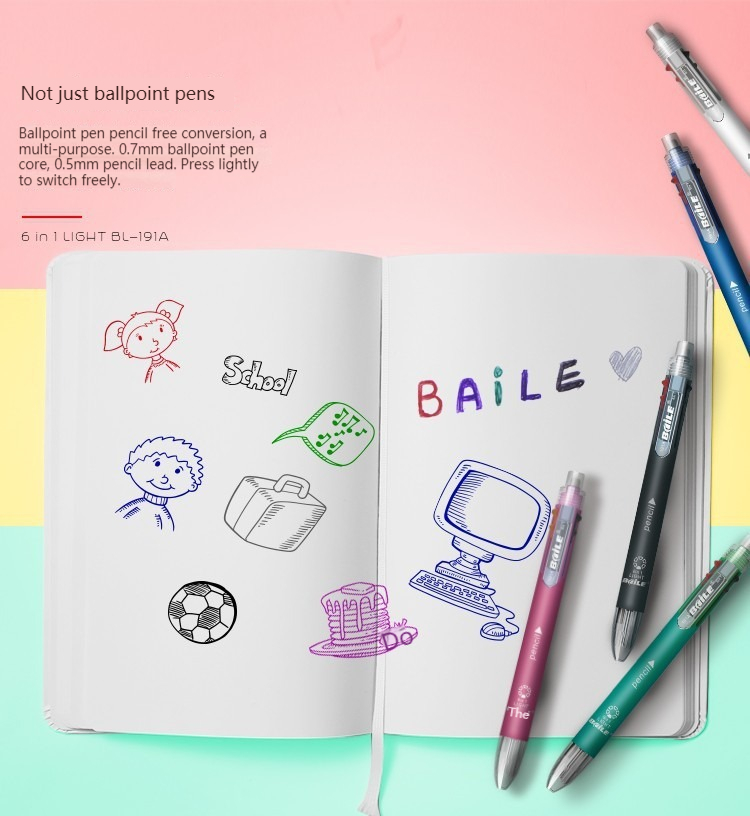 6 in 1 renkli kalem tükenmez k - Staedtler Pencil Lumocolor incelemesi ve fiyatı